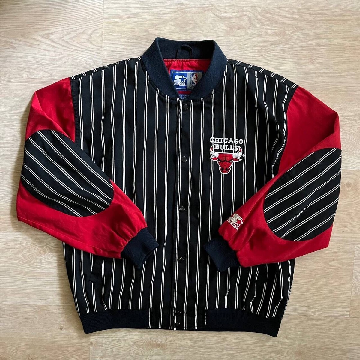ジャケット・アウター NBA CHICAGO BULLS LONG GONE SWEAT JACKET Vintage Long Gone NBA Chicago Bulls Champs Sweatshirt sz L