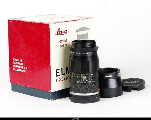 Lente negra Leitz Elmarit 2,8/90 mm para Leica M