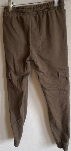 Art Class Boys Olive Green Cargo Joggers Small (6/7) Pockets Elastic Waist - Picture 2 of 9