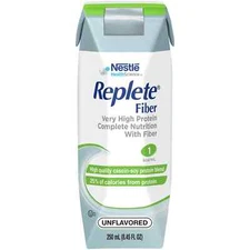 Nestle Replete Fiber Unflavored Tube Feeding Formula High Protein 24@8.45 fl oz