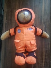 NASA Astronaut Monkey Bear Plush Stuffed Animal Orange Spacesuit