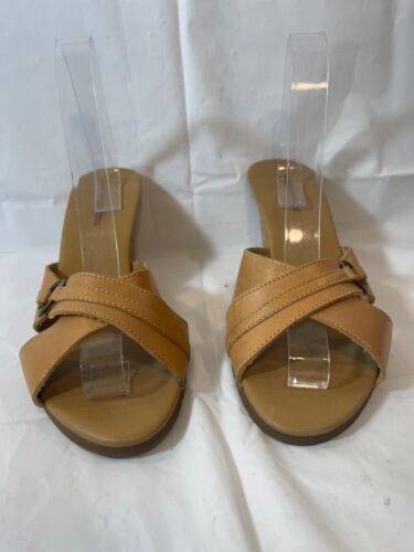 Naturalizer Womens Brown Slide Sandals Size 9.5  … - image 1