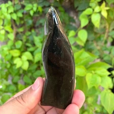 218g Beautiful Natural Dark Green Nephrite Jade Free Form, Nephrite Jade