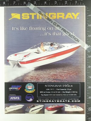 2004 AD ADVERTISING ADVERTISEMENT for Stingray 195LR boat 2003 2005