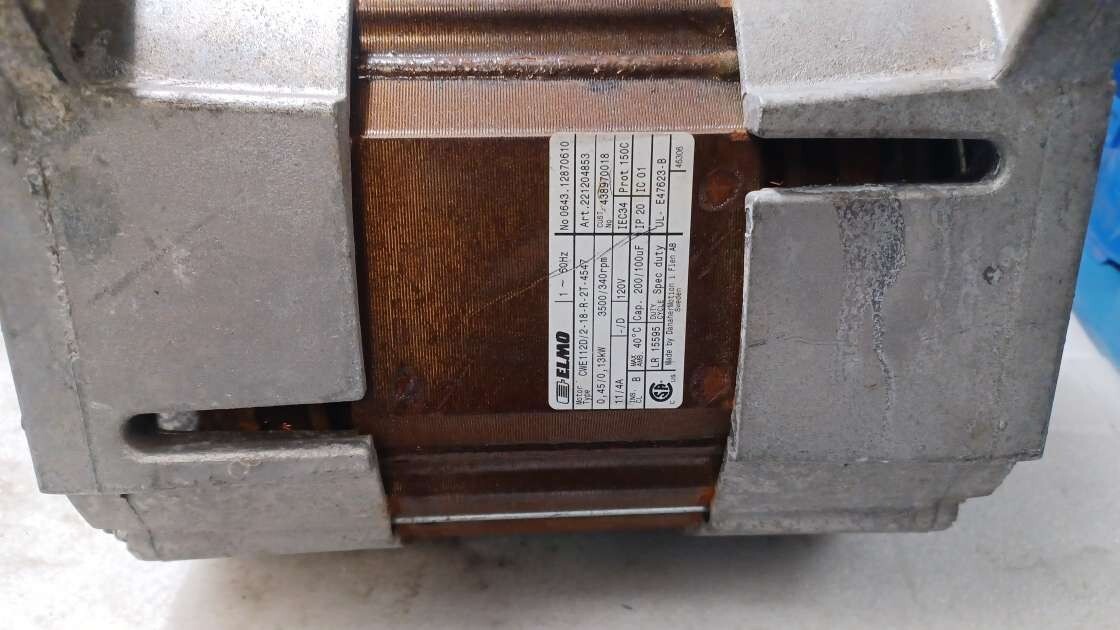 Washer MOTOR,W620 120/60 for Electrolux P/N 438970018 [USED