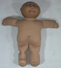 VTG Cabbage Patch Kids Baby Doll Xavier Roberts Bald Head & Blue Eyes 1985