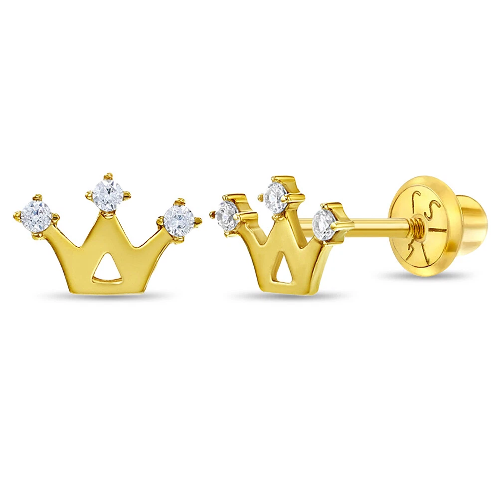 Baby crown best sale earrings