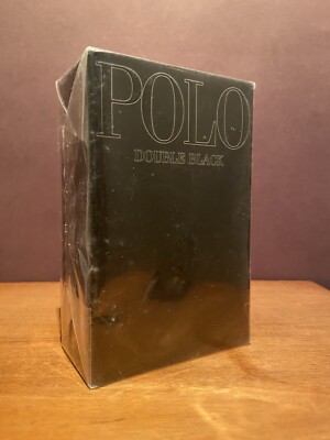 RALPH LAUREN POLO DOUBLE BLACK 4.2 FL. OZ / 125 ML EDT Spray for MEN SEALED Box