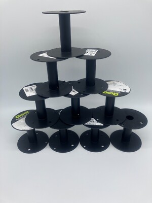 10 Empty Plastic Spools, 3.25'' Height Originally Used with Primary Wire