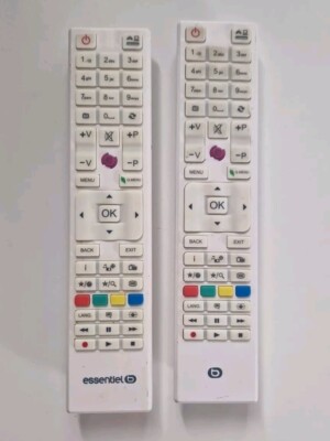 Télécommande TV Essentiel B D'origine - Modèle D'occasion En état De Fonctionnement