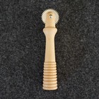 Vintage Metal Tracing Wheel Wooden Handle Sewing Tool Japan 4-3/16" Long