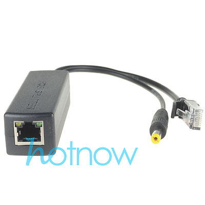 4 Pack Active PoE Splitters - 48V To 12V 1A-2A, 802.3af Standard - DSLRKIT