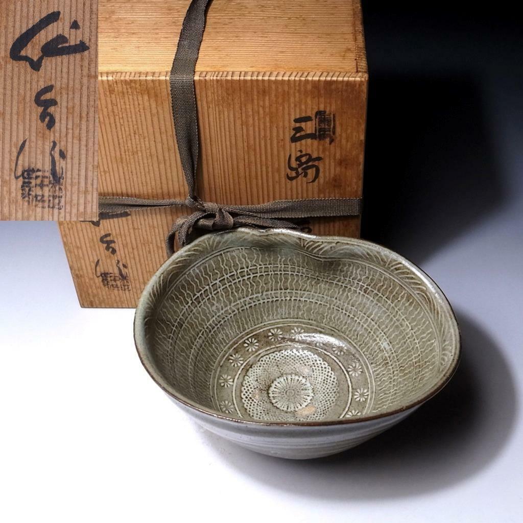 $HN65 Japanese tea ceremony Regular discount bowl Treasur KASHIKI Great Human by Popular product