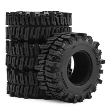 4PCS RC Crawler Car 1.3" Rubber Tires for 1/18 TRX4M SCX24 FMS Ascent-18,64*26mm