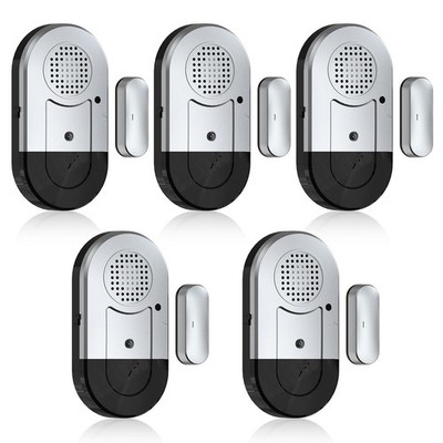 Sanjie Door Window Alarms - 5 Pack,125dB,Volume Control,Window White 