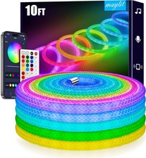 360 Degree Luminous Reticulate Weave Rope Lights 10ft Addressable Icrgb Led Str