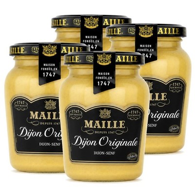 Maille Dijon Originale Senf 200ml fein würzig cremig klassisch (4er Pack)