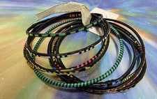 African- Handmade Tuareg Woven Bracelets- Set of 10- New- Mali F