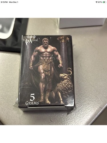 Pan Silver Company - 5g HERCULES .999 Fine Silver Bar - 0120/3000 Limited Mint