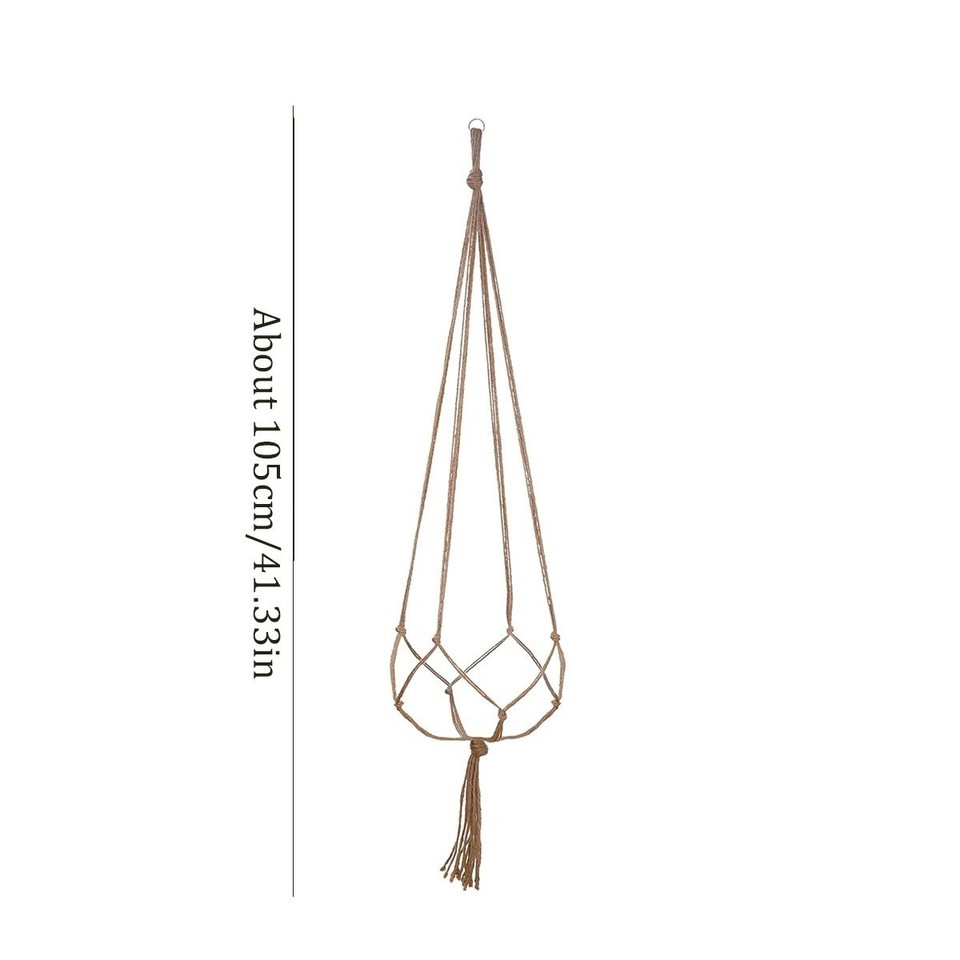 Macrame Plant Hanger Indoor Hanging Planter Basket Flower Pot Holder ...