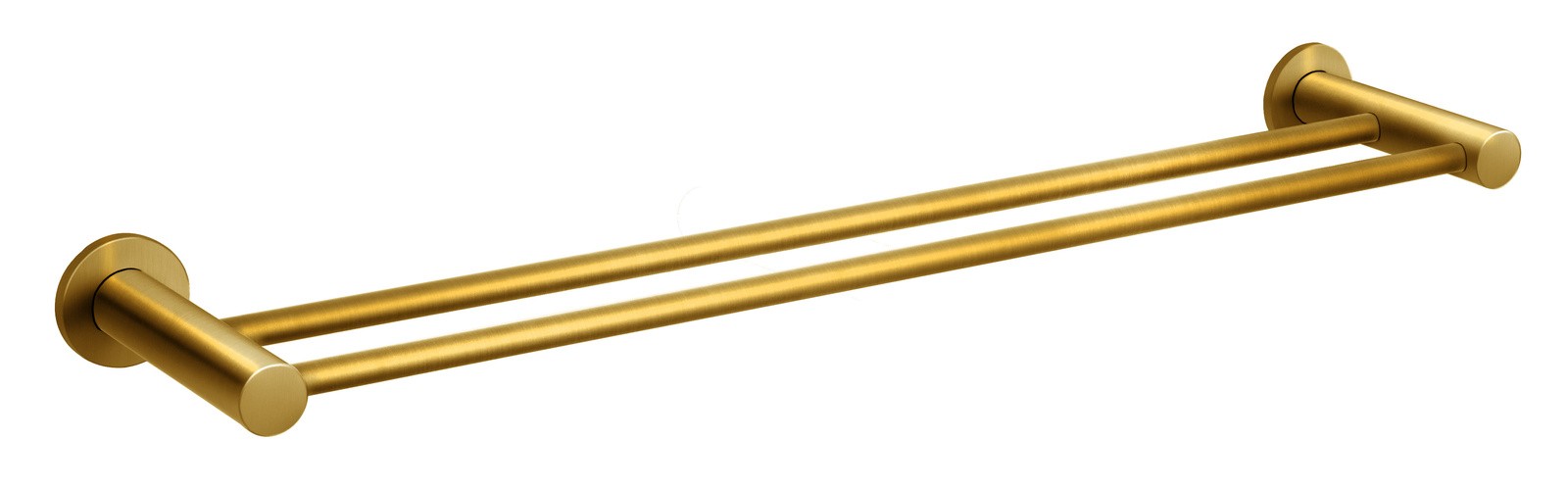 8590309140696 SMILE WIESZAK NA RCZNIK PODWJNY 600 MM SZCZOTKOWANE ZOTO Ferro 11590₽