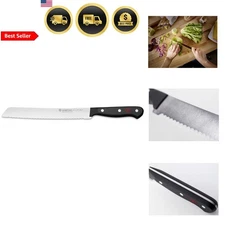 Bread Knife 8 Inch Serrated Kitchen Knife High Carbon Stainless Steel Sharp