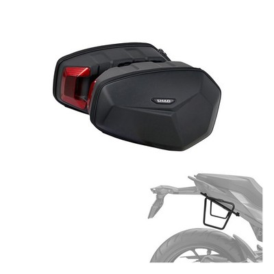 SHAD Kit Seitenkoffer Borse E48SR NERO für BMW F 900 R SE ABS DTC ESA 2020-2026