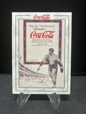 1994 Tuff Stuff Collect Special Insert Baseball Coca-Cola Big Six Mathewson CM-2