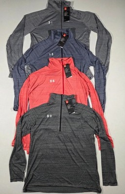 Under Armour Womens Stripe Tech 1/4 Zip Performance Pullover 1276211 New