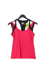 Next Women's T-Shirt UK 8 Pink Polyester with Elastane Sleeveless Basic