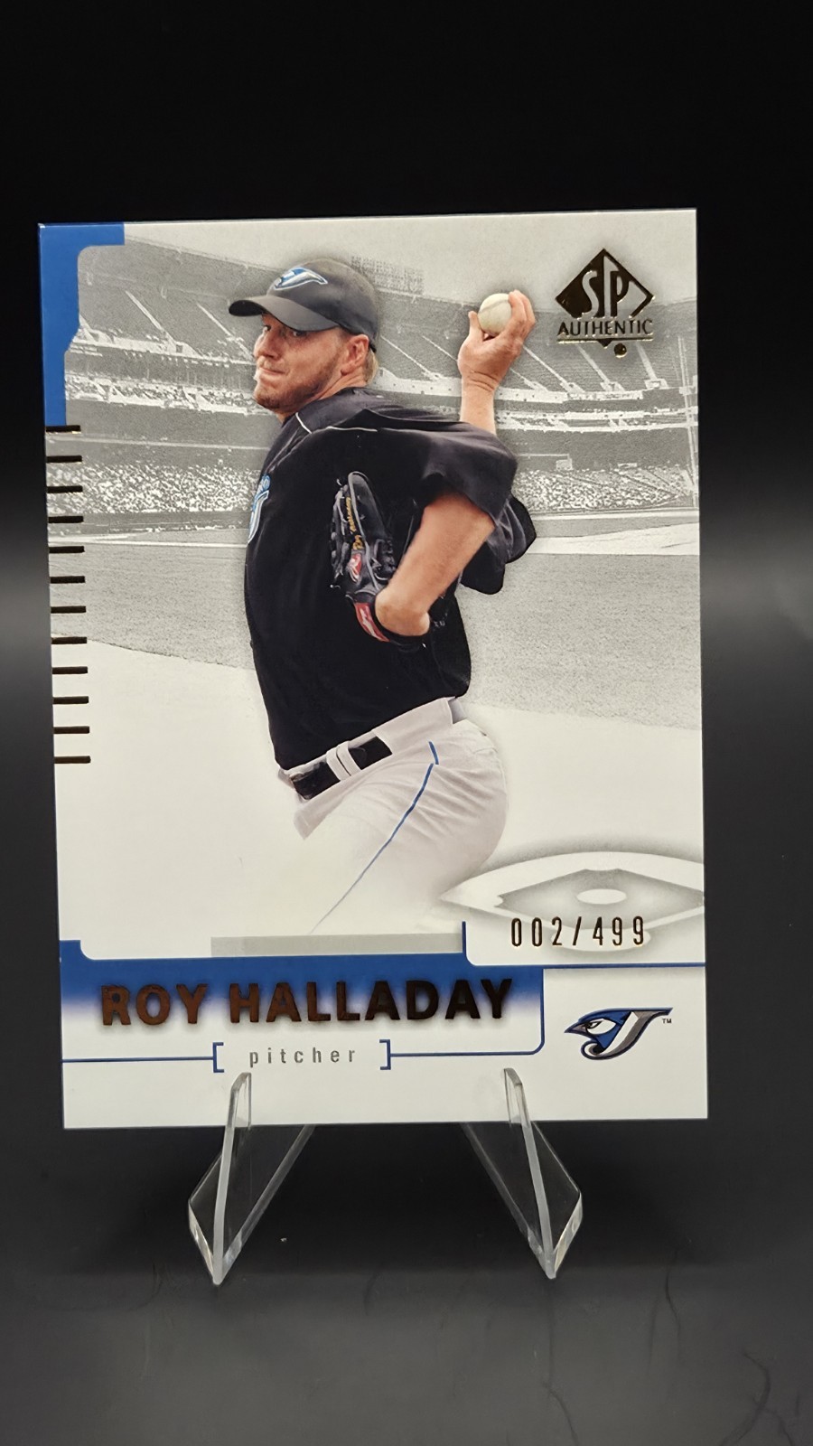 Roy Halladay #72 Baseball Cards 2004 SP Authentic trading card — raw and PSA graded price guide