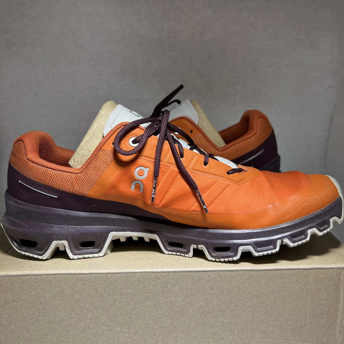On Running CLOUDVENTURE Running SNEAKERS in Flare Mulberry/Rust Orange MEN’S 10 Men main image 4