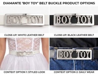 【R1483】madonna／Boy Toy Boy Toy belt buckle -Madonna Costume - with or without belt