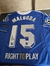 Florent Malouda SIGNED Chelsea Munich 2012 European Cup Final Shirt ***PROOF***