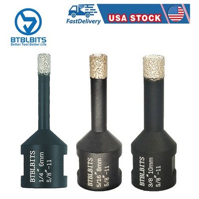 6/8/10mm Diamond Hole Saw Core Drill Bit For Tile Ceramic Porcelain Marble Stone