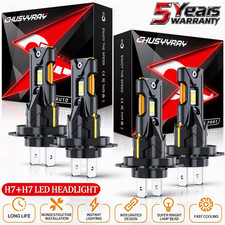 For Ram ProMaster 1500 2500 3500 2014-2022 White 4x LED Headlight Bulbs Hi/Low