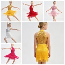 Girls Outfits Practice Set Latin Dancewear Modern Dress Contemporary Ballroom