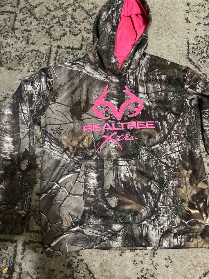 Lote de 2 camisas. 1 Sudadera con Capucha Camuflada Realtree 1 Camiseta Estantes y Estrás Foto 3 de 3