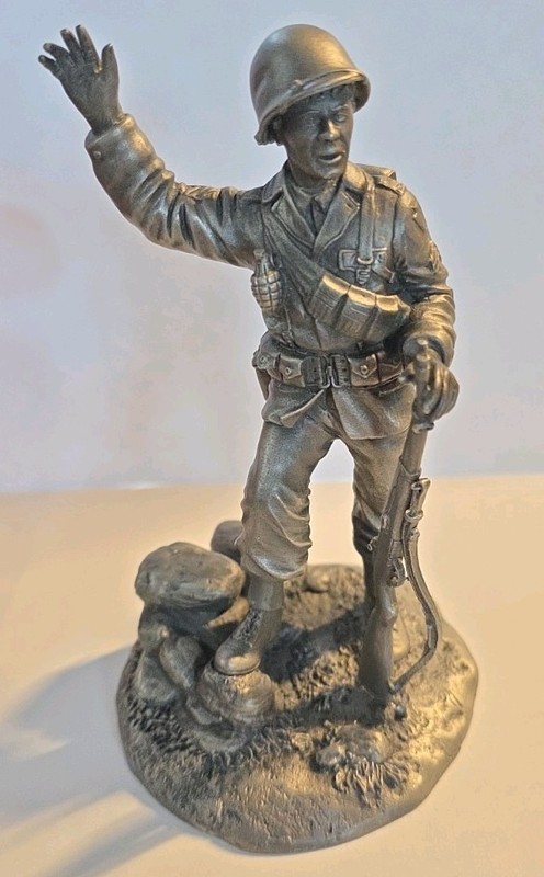 'The G I' Pewter Figurine from Franklin Mint American People 1936-1955 Collectio
