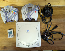 SEGA Dreamcast With 2 Controllers And All Cables