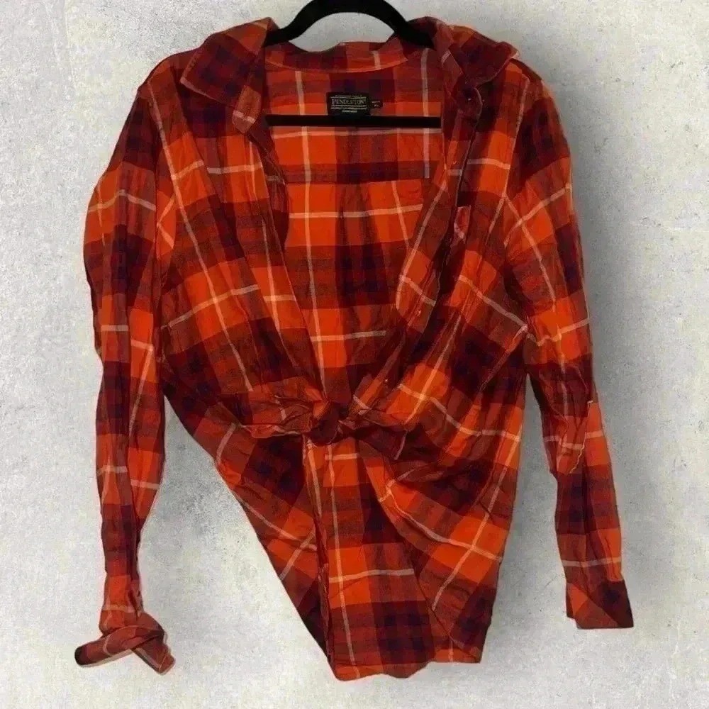 Pendleton plaid button up size XLP - image 3