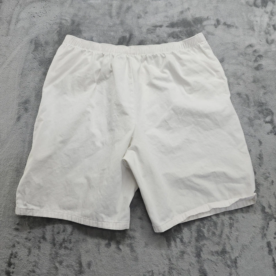 Pantalones Cortos Blair Vintage Años 90 Mujer 20 Blanco Cintura Elástica Chino Informal Cómodo Foto 2 de 4