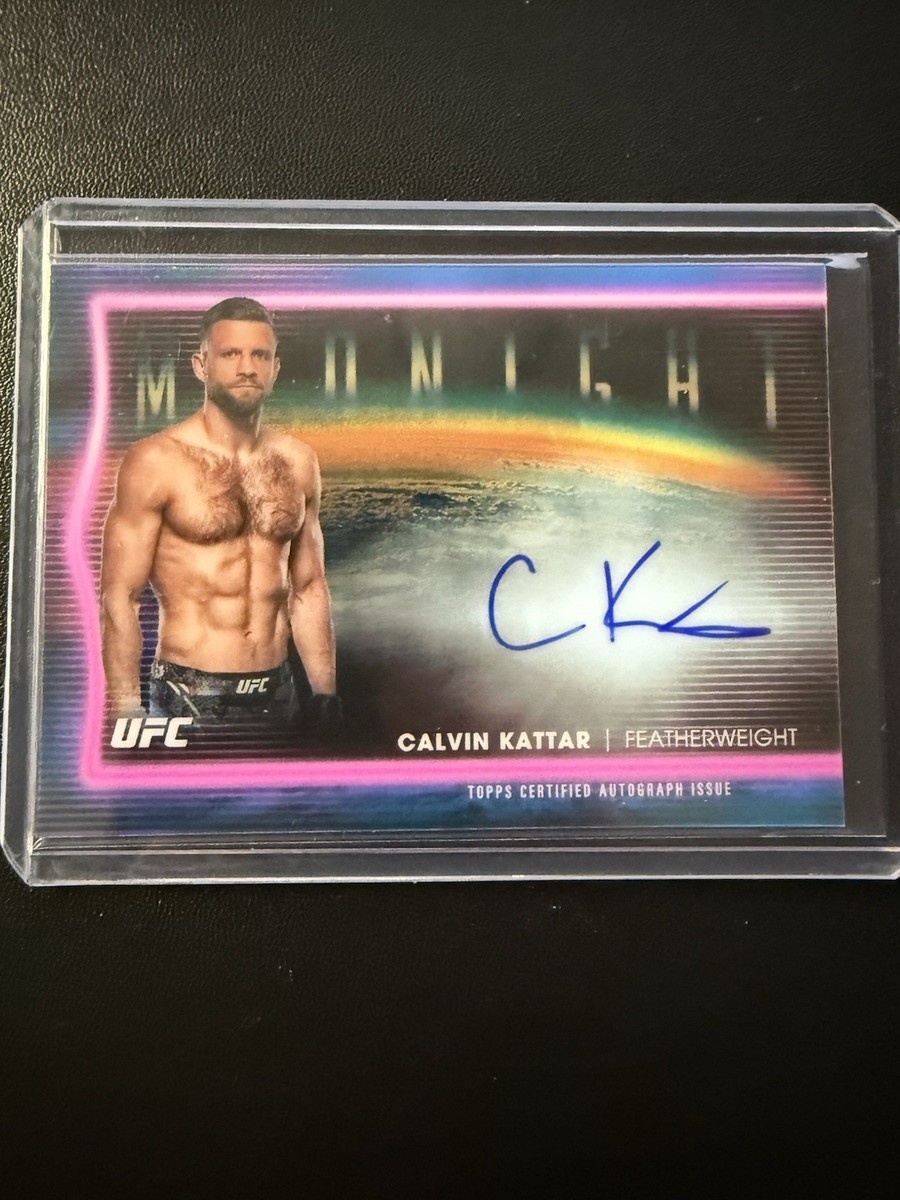 2025 Topps Midnight UFC Calvin Kattar Horizon Signatures Auto #HNS