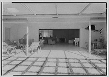 Bertram A. Stroock, residence at 824 88th St., Miami Beach, Florida. Patio, to