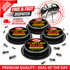 Ant Killer Bait Stations Pre-Baited Nest Control Traps Indoor 2 Or 4 Pack