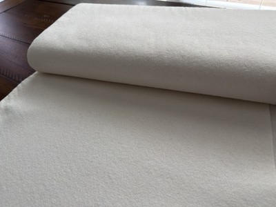 Wool Felt Fabric, Off-White, 20% Wool & 80% Rayon, 4.25 Yards, 37'' Wide