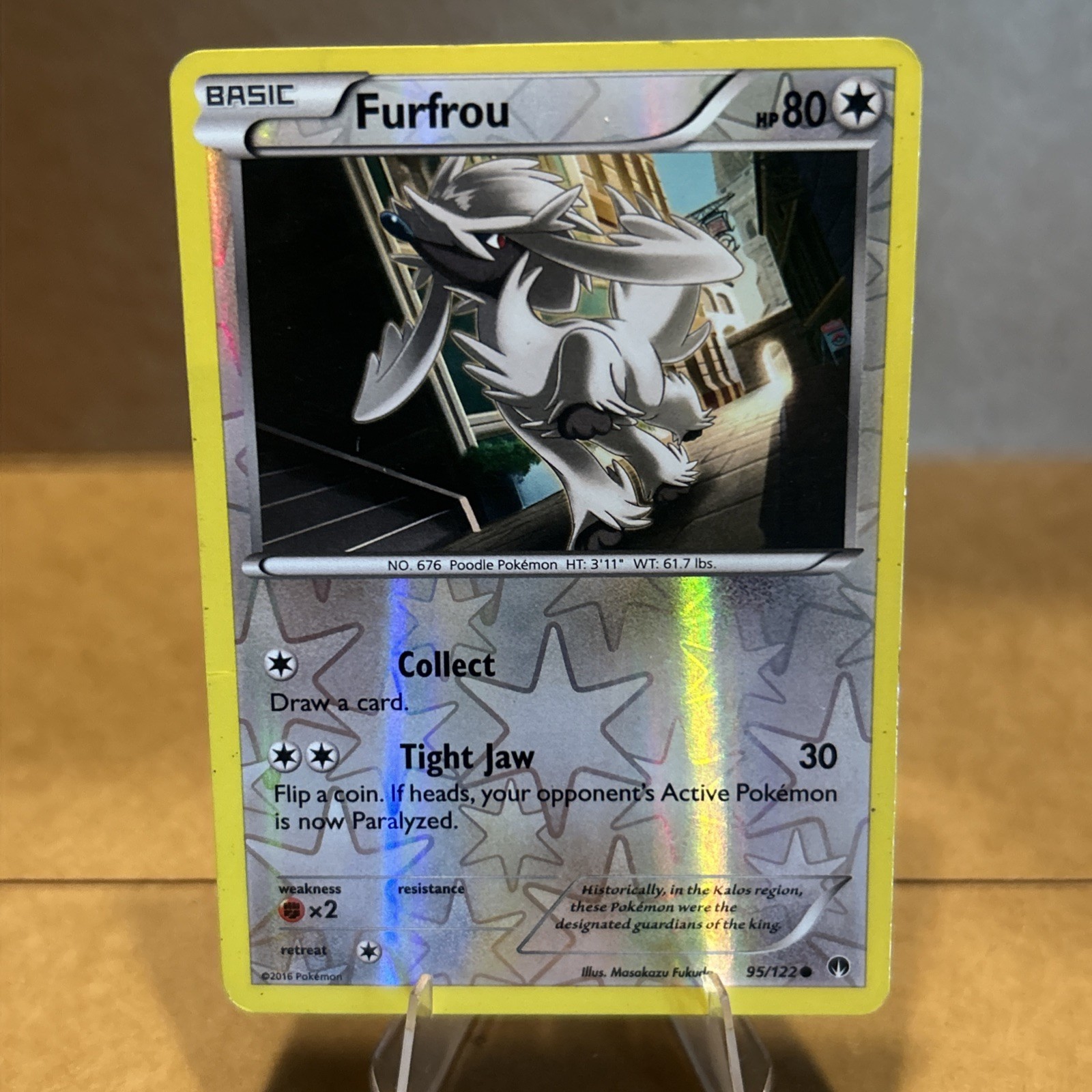 Furfrou 95/122 - XY Breakpoint - Reverse Holo Pokemon Card NM Condition