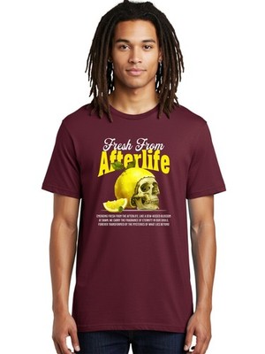 Fresh-From-Afterlife Mens Graphic Tee,100% Cotton,Casual Summer Wear