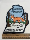 Southern Michigan Trappers Association Patch 7.5” X 6” Embroidered Fox Large