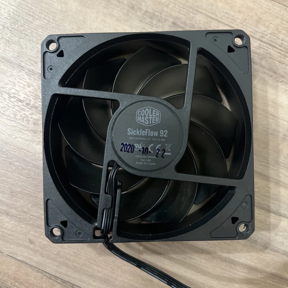 Cooler Master SickleFlow 92 case cooling fan 92mm air balance blades 40 CFM 1.8 - Image 2 of 3